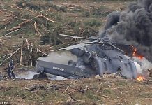 Russian Military Helicopter Crash Kills Crew Members
