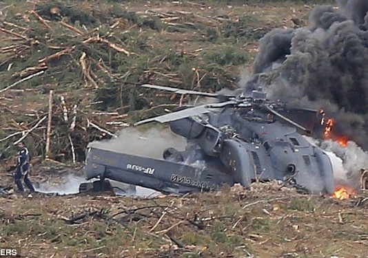 Russian Military Helicopter Crash Kills Crew Members