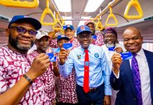 Sanwo-Olu leads inaugural ride as Lagos Red Line begins operations Governor Babajide Sanwo-Olu has officially flagged off commercial operations of the Lagos Red Line rail with an inaugural trip from Oyingbo Station to Agbado, a key suburban area on the Lagos boundary. The historic ride, which took place at exactly 5.20 pm on Tuesday, comes seven months after the completion and commissioning of the rail infrastructure. Speaking on the project, the governor said this is the second rail system to become operational in less than two years in the state. According to the Lagos Metropolitan Area Transport Authority, the 37-kilometre Red Line has eight stations at Oyingbo, Yaba, Mushin, Oshodi, Ikeja, Agege, Iju, and Agbado. A statement signed by the Head of Corporate Communication, Lagos Metropolitan Area Transport Authority, Kolawole Ojelabi, and posted on the agency’s X handle last Thursday stated that the operations will begin October 15. The LAMATA boss further said the train services would commence daily from Agbado at 6 am. Meanwhile, Sanwo-Olu, who arrived at Oyingbo Station at 5pm, was met with jubilant crowds, including state officials, lawmakers, corporate executives, journalists, and members of the public who were invited to join the maiden journey. The governor personally made the boarding announcement, kicking off the service that promises to be a game-changer for public transportation in Lagos. In a statement released on Tuesday and signed by Gboyega Akosile, the governor’s Special Adviser on Media and Publicity, Sanwo-Olu disclosed, “The State is expecting additional rolling stocks for the Red Line next year. “This will enhance the rapidity of the train service and improve overall efficiency.” The first stop, four minutes after departure, was Yaba Station, where several passengers alighted to connect to Last Mile services for their final destinations. Meanwhile, Sanwo-Olu also disclosed this in a late Tuesday night post on his official X account. According to the post, the train then continued its route, making stops at Mushin, Oshodi, and finally, Ikeja, where Sanwo-Olu disembarked with his entourage. The journey from Oyingbo to Ikeja took just 34 minutes, a significant reduction in commuting time for Lagos residents. Speaking to reporters at the Ikeja Station, Sanwo-Olu praised the ride as “smooth and outstanding,” highlighting the potential of the Red Line to transform public transportation in Lagos. “This is an experience that we believe will not only help in solving issues around public transportation in Lagos but will also improve connectivity and reduce the journey time for commuters traversing the city. From here in Ikeja, the train proceeds to Agege before finally halting in Agbado,” the governor said. He further added, “The general public can now feel what we have done in mass transportation. We have fulfilled our promises, especially on the Red Line, just as we did on the Blue Line. “From this evening, there will be regular scheduled train services from Agbado to Oyingbo and back.”