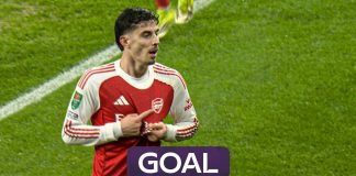 Havertz late strike seals Arsenal spot in Carabao cup final against Chelsea