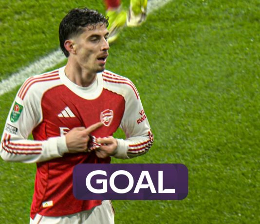 Havertz late strike seals Arsenal spot in Carabao cup final against Chelsea