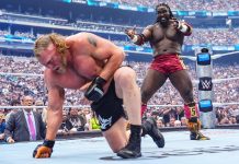 Nigerian wrestler Oba Femi Defeats Lesnar In Stunning WrestleMania Debut