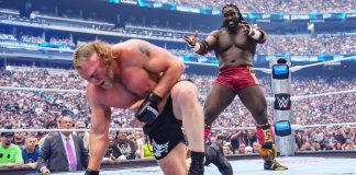 Nigerian wrestler Oba Femi Defeats Lesnar In Stunning WrestleMania Debut